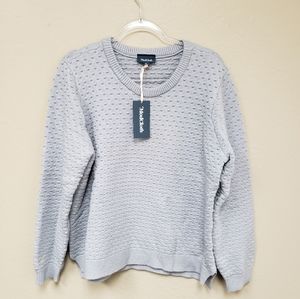 Modcloth gray dot sweater sz XL NEW